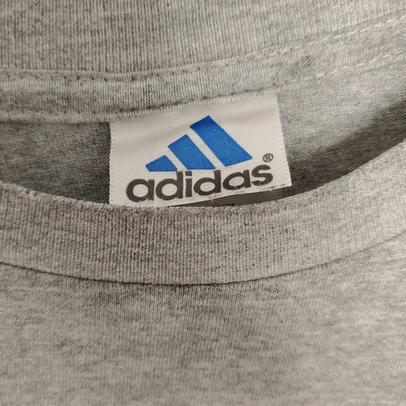 Adidas Y2k grey graphic long sleeve shirt. Size M - Picture 4 of 6